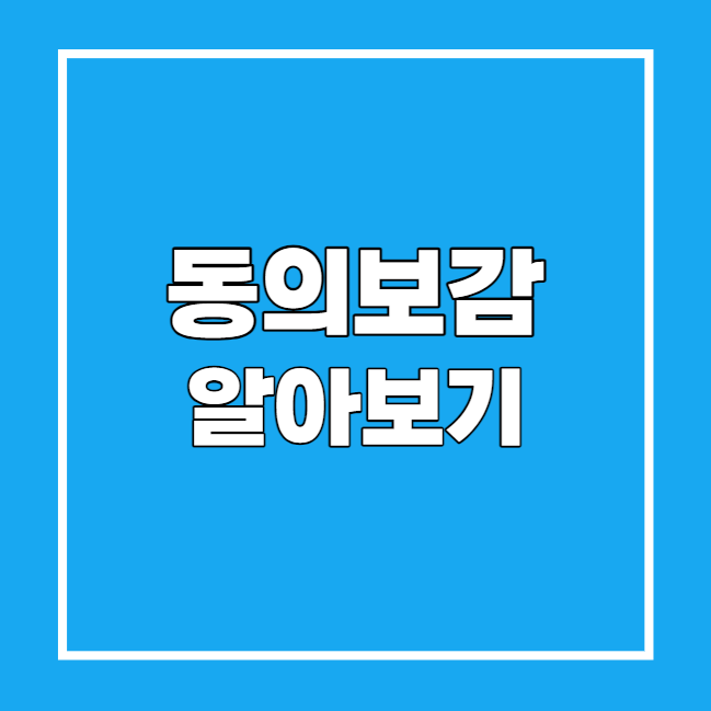 동의보감 알아보기